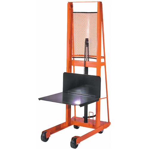 Hydraulic Platform Lift Stacker, Foot Pump Operated, 1000 lbs. Capacity, 68" Max Lift Sécurité Médic