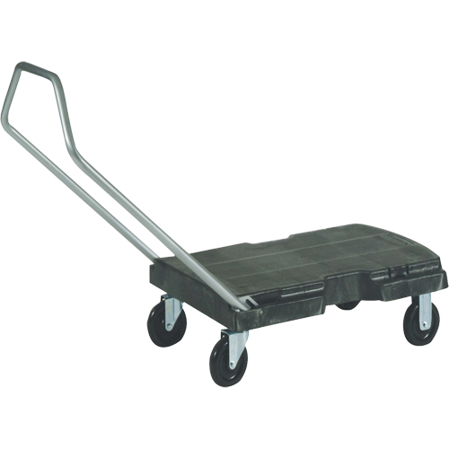 Chariots Triple, 32-1/2" lo x 20-1/2" la, 500 lb cap, Roues Caoutchouc Sécurité Médic