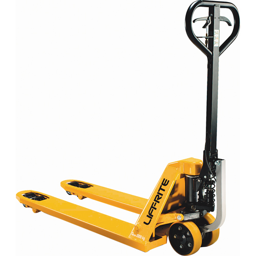 Power-Start Technology Pallet Trucks, Steel, 48" L x 27" W, 5000 lbs. Capacity Sécurité Médic