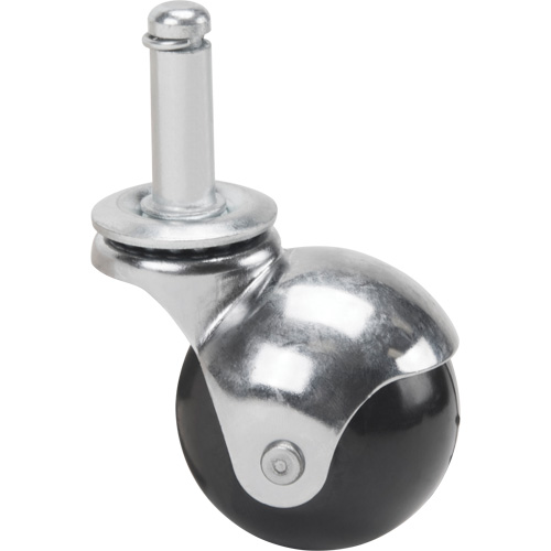 Zinc Plated Caster, Swivel with Brake, 2" (50.8mm) Dia., 200 lbs. (91 kg.) Capacity Sécurité Médic