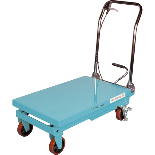 Table &eacute;l&eacute;vatrice robuste &agrave; ciseaux hydraulique, 32" lo x 19-3/4" la, Acier, Capacit&eacute; 660 lb Sécurité Médic