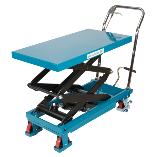 Heavy-Duty Hydraulic Scissor Lift Table, 35-3/4" L x 19-3/4" W, Steel, 770 lbs. Capacity Sécurité Médic