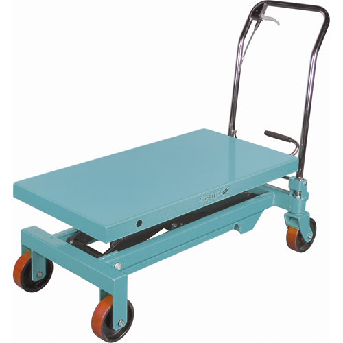 Table &eacute;l&eacute;vatrice robuste &agrave; ciseaux hydraulique, 39-3/8" lo x 20-1/8" la, Acier, Capacit&eacute; 1650 lb Sécurité Médic