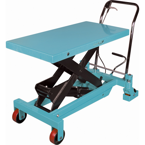 Heavy-Duty Hydraulic Scissor Lift Table, 40" L x 20-1/8" W, Steel, 2200 lbs. Capacity Sécurité Médic