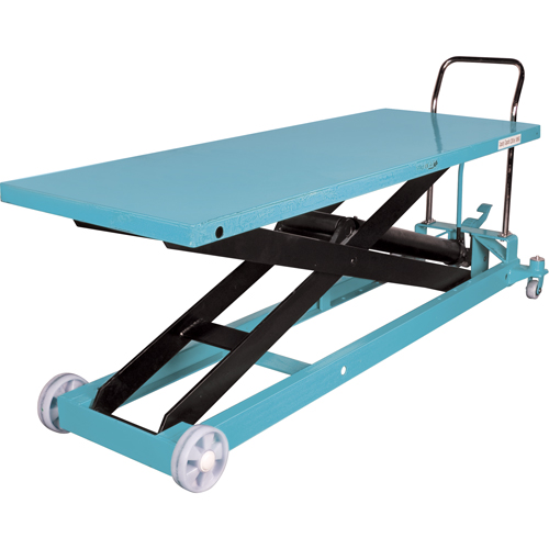 Heavy-Duty Hydraulic Scissor Lift Table, 80-1/8" L x 29-1/2" W, Steel, 2200 lbs. Capacity Sécurité Médic