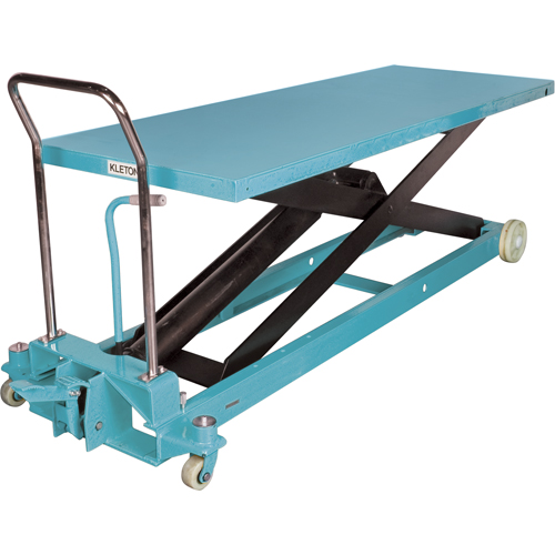 Heavy-Duty Hydraulic Scissor Lift Table, 80-1/8" L x 29-1/2" W, Steel, 2200 lbs. Capacity Sécurité Médic
