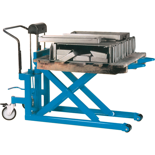 Hydraulic Skid Scissor Lift/Table, 42-1/2" L x 20-1/2" W, Steel, 2200 lbs. Capacity Sécurité Médic