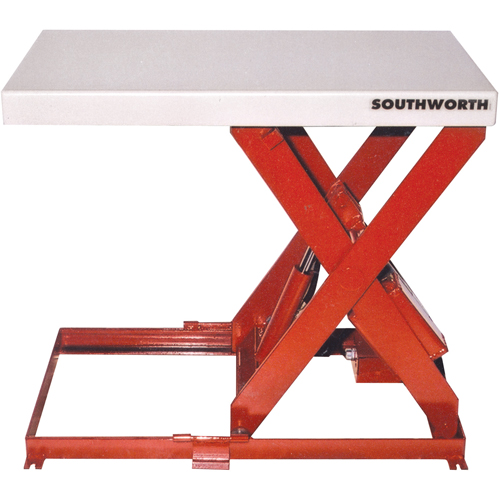 Scissor Lift Table, Steel, 36" L x 20" W, 550 lbs. Capacity Sécurité Médic