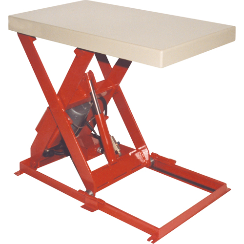 Scissor Lift Table, Steel, 36" L x 20" W, 1100 lbs. Capacity Sécurité Médic