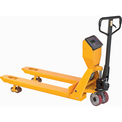Digital Scale Pallet Truck, 27.5" L x 27.5" W, 5000 lbs. Cap. Sécurité Médic