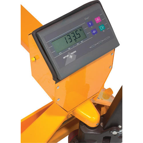 Digital Scale Pallet Truck, 27.5" L x 27.5" W, 5000 lbs. Cap. Sécurité Médic