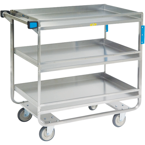 Chariots avec barres de retenue, 3 Tiers, 23" la x 37-1/4" h x 38-5/8" p, Capacit&eacute; 700 lb Sécurité Médic