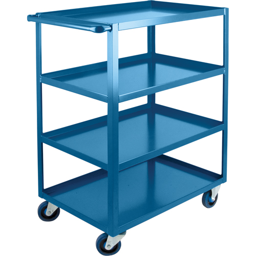 Chariots &agrave; tablettes robustes, 4 Tiers, 24" la x 48" h x 51" p, Capacit&eacute; 1200 lb Sécurité Médic