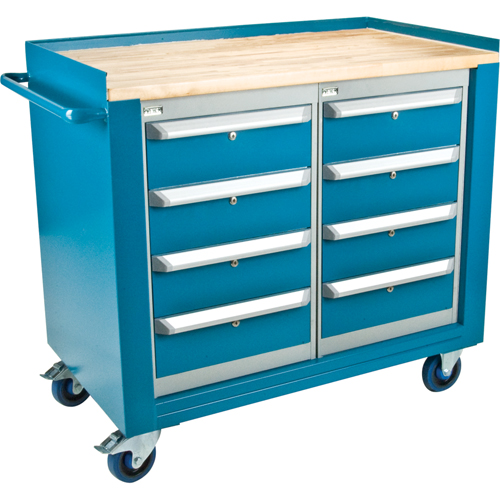 Industrial Duty Mobile Service Workbenches, Wood Surface Sécurité Médic