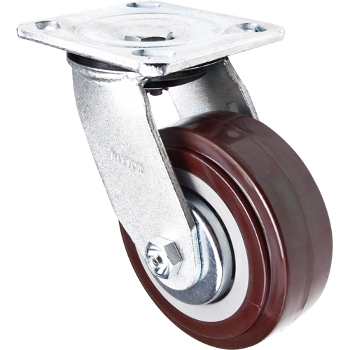 Caster, Swivel, 5" (127 mm), Polyurethane, 650 lbs. (294 kg.) Sécurité Médic