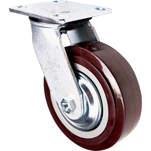 Roulette, Pivotant, 6" (152,4 mm), Polyur&eacute;thane, 850 lb (385 kg) Sécurité Médic