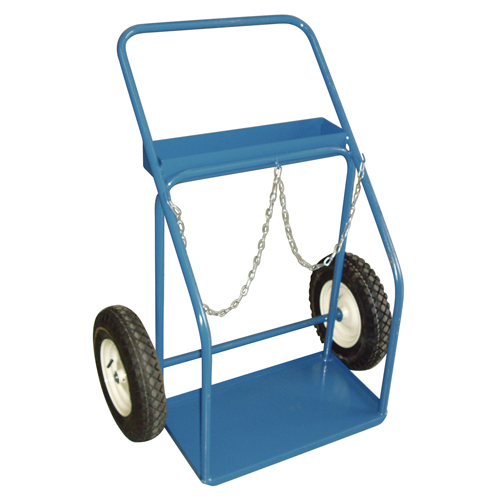 Chariots pour bouteilles de gaz, Roues Pneumatique, Base de 25" la x 13" lo, 400 lb Sécurité Médic