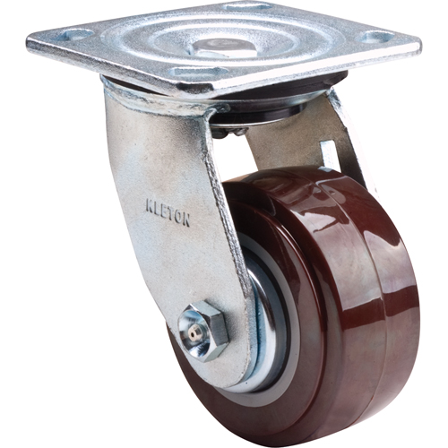 Caster, Swivel, 4" (101.6 mm), Polyurethane, 550 lbs. (249.5 kg.) Sécurité Médic