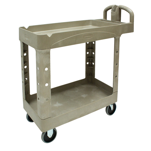 Heavy Duty Utility Cart - 4500-88, 2 Tiers, 17-1/8" x 33-1/4" x 39", 500 lbs. Capacity Sécurité Médic