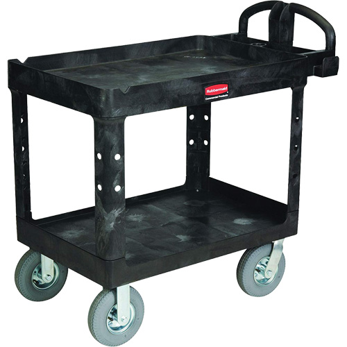 Heavy-Duty Utility Cart, 2 Tiers, 25-1/4" x 37-1/8 x 36-3/8", 500 lbs. Capacity Sécurité Médic