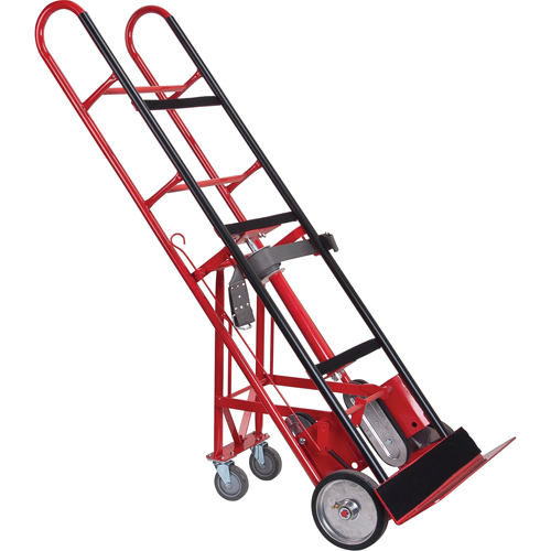 Diable de calibre industriel pour &eacute;lectrom&eacute;nagers, Acier, Capacit&eacute; 850 lb, 24" la x 66" h Sécurité Médic
