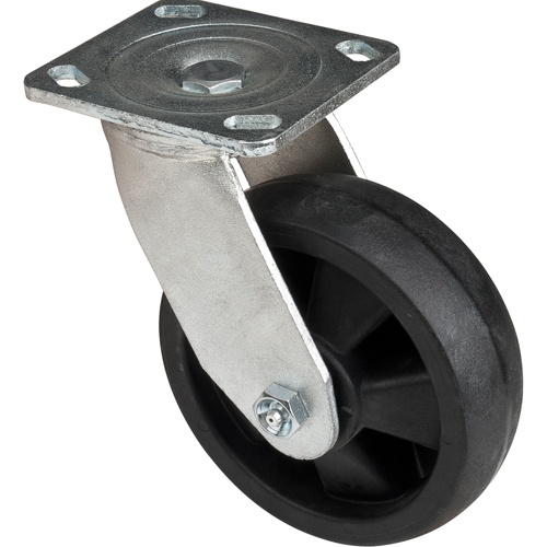 Roulettes haute temp&eacute;rature, Pivotant, 6" (152,4 mm), Nylon, 880 lb (399 kg) Sécurité Médic
