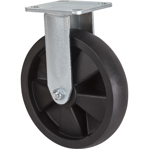 Roulettes haute temp&eacute;rature, Fixe, 8" (203,2 mm), Nylon, 1000 lb (453 kg) Sécurité Médic