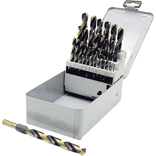 BG29RS Premium JET-KUT B & G Reduced Shank Drill Bit Set, 29 Pieces, High Speed Steel Sécurité Médic