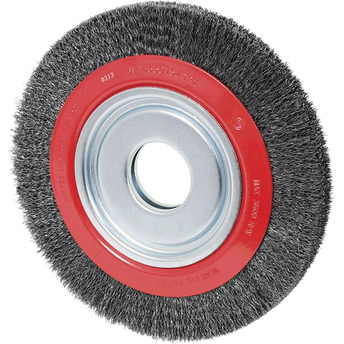 Disque &agrave; fils cr&ecirc;p&eacute;s, 12" dia., Fils 0,014", Arbre 2" Sécurité Médic