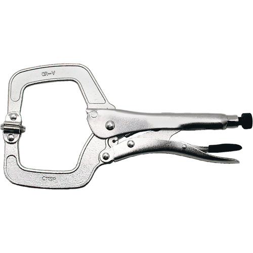 Super Heavy-Duty Locking C-Clamp with Swivel Pad, 11" (279 mm) Capacity Sécurité Médic