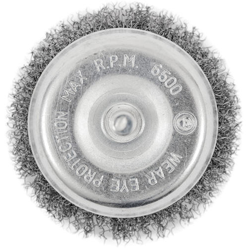 Shaft-Mounted Crimped Cup Brush Sécurité Médic