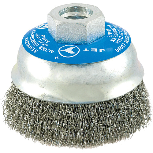 Stainless Steel Crimped Wire Cup Brush Sécurité Médic