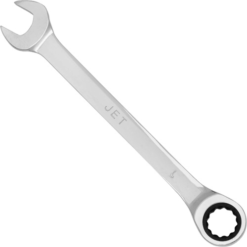 Cl&eacute; mixte &agrave; cliquet &agrave; motif long non r&eacute;versible, 9 mm, Fini Chrome Sécurité Médic