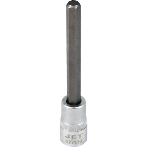 Bit Socket, Hex, 1/4" x 4" L, 3/8" Drive Sécurité Médic