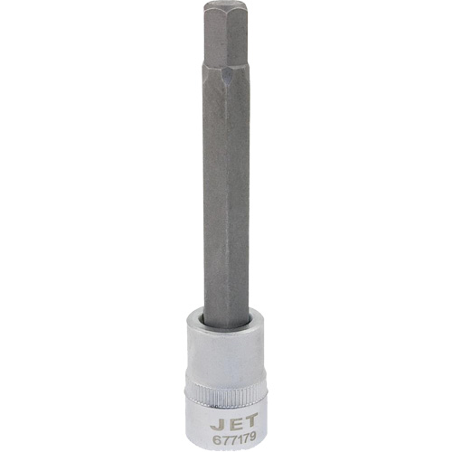 Bit Socket, Hex, 10 mm x 4" L, 3/8" Drive Sécurité Médic