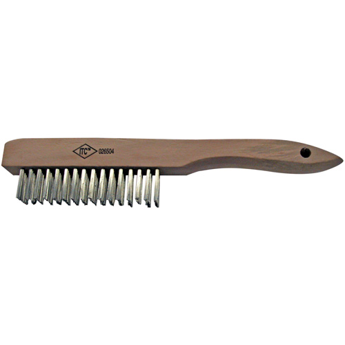 Brosse &agrave; r&eacute;curer, Acier inoxydable, 4 x 16 rangs de fils Sécurité Médic
