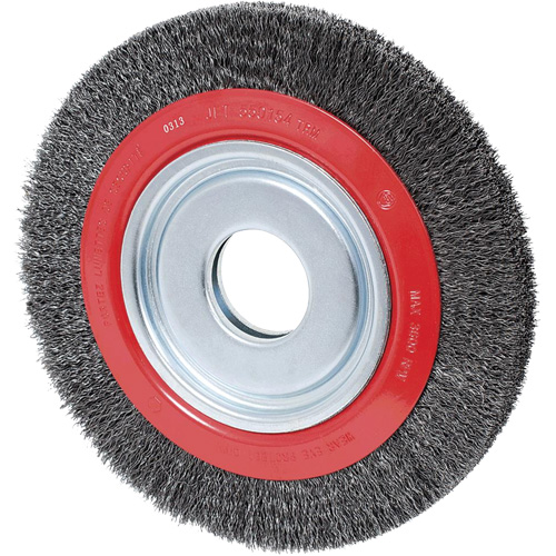 Disque &agrave; fils cr&ecirc;p&eacute;s, 10" dia., Fils 0,02", Arbre 2" Sécurité Médic