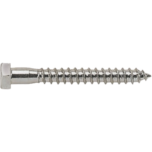 Lag Bolt, 3/8" x 4" L, Zinc Plated Sécurité Médic