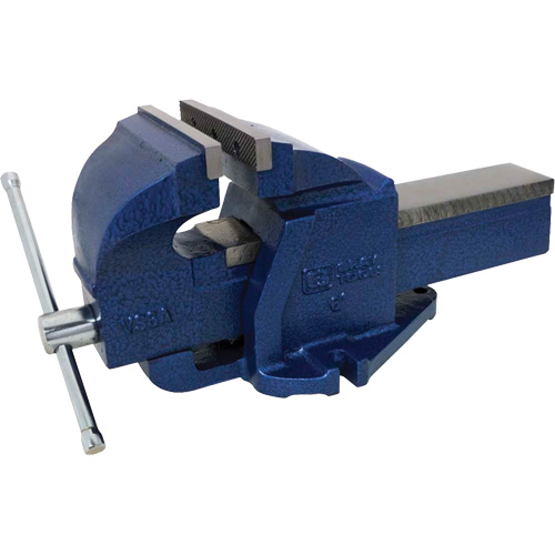 Cast Ductile Iron Bench Vise, 6" Jaw Width, 3-3/4" Throat Depth Sécurité Médic