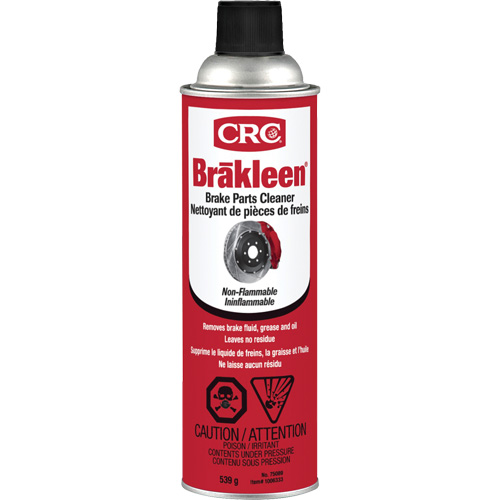 Brakleen&reg; Brake Parts Cleaner, Aerosol Can Sécurité Médic