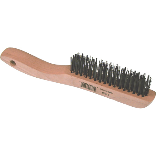 Brosse m&eacute;tallique &agrave; fils courts, Acier, 4 x 16 rangs de fils, Longueur 10" Sécurité Médic