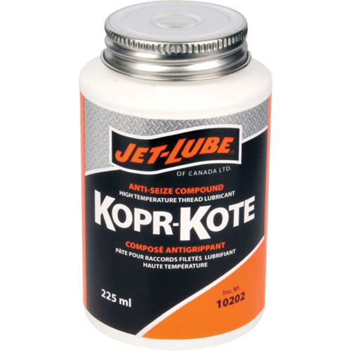 Compos&eacute; pour les colliers de forage et joints doutillage sur les chantiers p&eacute;trolif&egrave;res Kopr-Kote, 225 ml, Canette &agrave; dessus brosse, 450°F (232°C) Temp max. Sécurité Médic