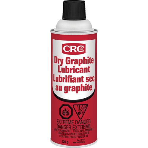 Lubrifiant au graphite sec, Canette a&eacute;rosol Sécurité Médic