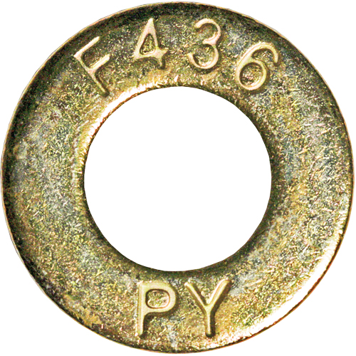Structural Washer, 7/8", Yellow Zinc Sécurité Médic