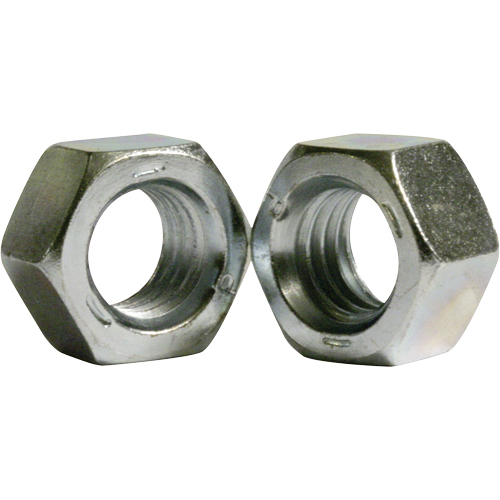 Hex Nut, 1/2", Zinc Cr+3, Coarse Thread Sécurité Médic
