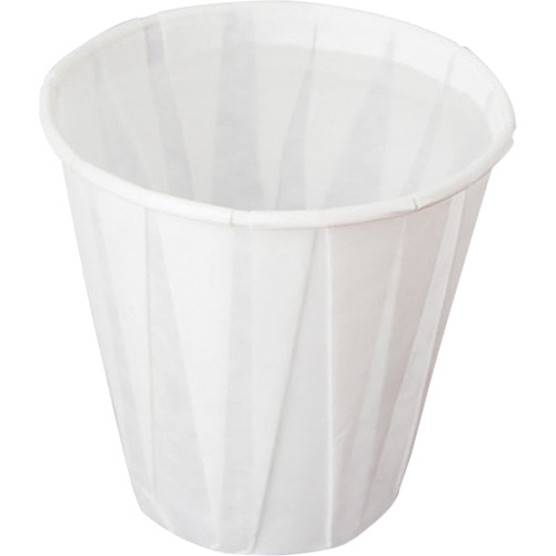 Pleated Cup, Paper, 5 oz., White Sécurité Médic