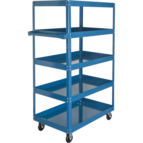 Chariots &agrave; tablette, 5 Tiers, 18" la x 61" h x 30" p, Capacit&eacute; 900 lb Sécurité Médic