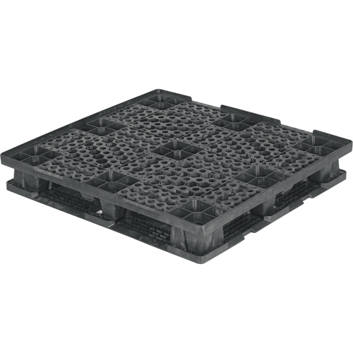 Double Deck Stackable Pallets, 4-Way Entry, 48-7/10" L x 45.7" W x 7-1/2" H Sécurité Médic