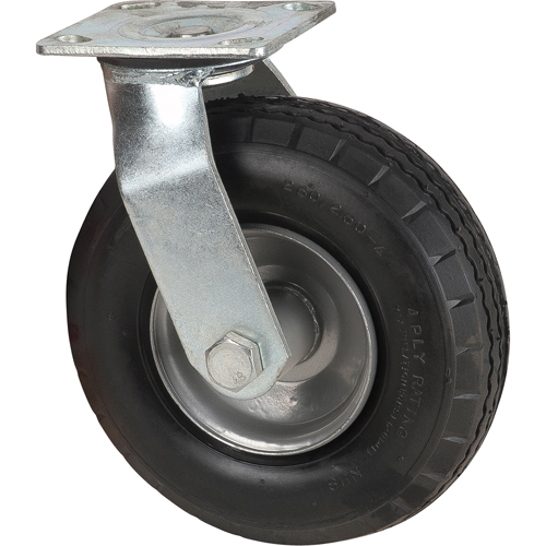 Pneumatic Casters, Swivel, 8" (203.2 mm), Pneumatic, 350 lbs. (158.8 kg.) Sécurité Médic