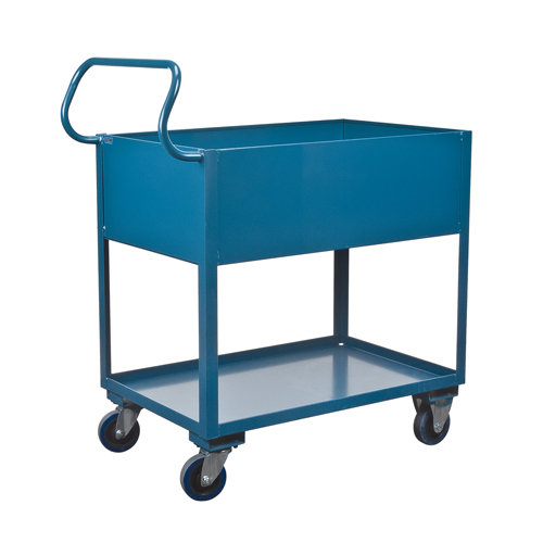 Deep Lipped Service Cart, 2 Tiers, 24" W x 47" H x 36" D, 1200 lbs. Capacity Sécurité Médic
